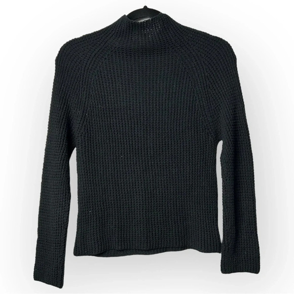 Guess Jeans Black Knit Long Sleeve Sweater M - Picture 2 of 3